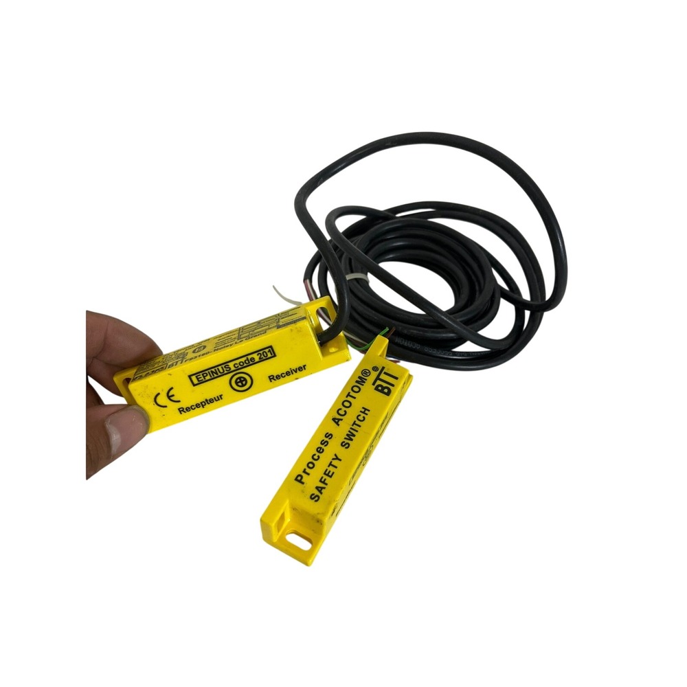 BTI Process ACOTOM Safety Switch EPINUS Code 201 Receiver Transmitter 24VDC IP67